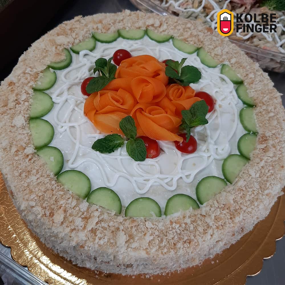 کیک مرغ و گردو (قالبی)